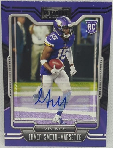 IHMIR SMITH-MARSETTE 2021 Panini Playbook RC AUTO Black SP 1/5 Minnesota Vikings