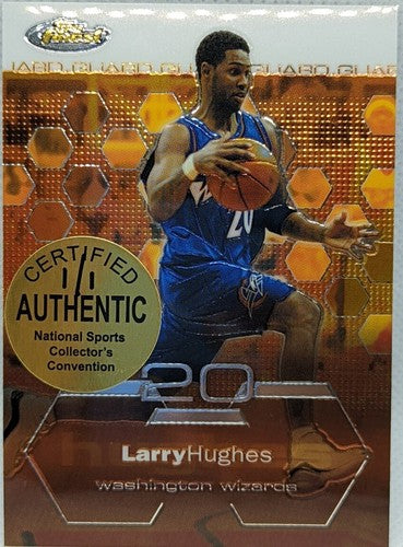 LARRY HUGHES 2002-03 Topps Finest National Sports Convention NSCC SP 1/1 Wizards
