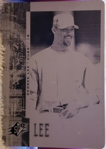 DERREK LEE 2006 Upper Deck UD MLB SPx PRINTING PLATE SP #1/1 of 1 Chicago Cubs