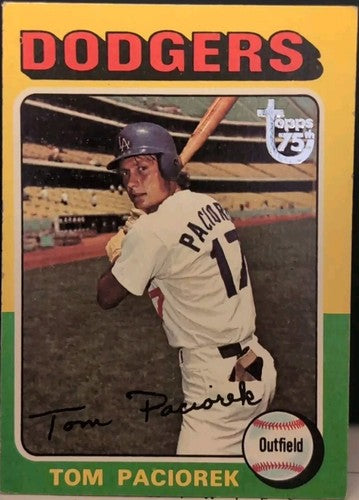 TOM PACIOREK 2014 Topps 75th Anniversary Silver BUYBACK 1975 Dodgers Braves #523
