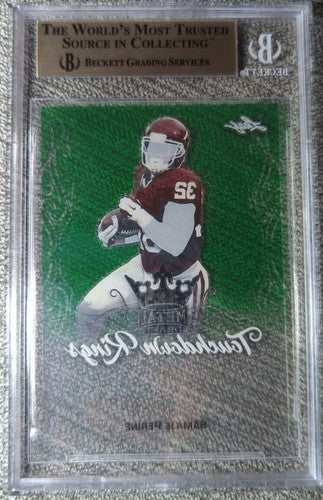 SAMAJE PERINE 2017 Leaf Metal Pre-Production PROOF Clear Green RC SP #1/1 One of