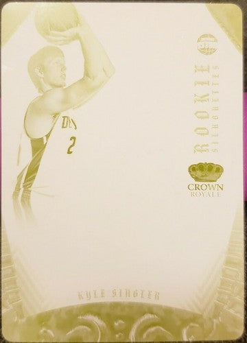 KYLE SINGLER 2012-13 National Treasures RC PRINTING PLATE #1/1 Pistons Preferred