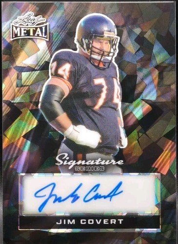 JIM COVERT 2024 Leaf Metal Signature Series Borderless AUTO Black SP #1/1 Bears