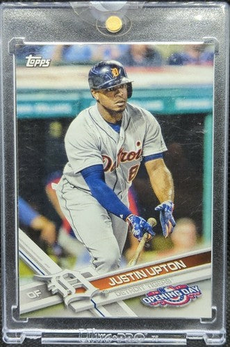 JUSTIN UPTON 2017 Topps Opening Day Blank Back VAULT PARALLEL SP #1/1 Tigers of