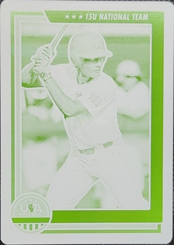 HENRY ALLEN 2022 Panini USA Stars & Stripes PRINTING PLATE SP #1/1 Auburn One of