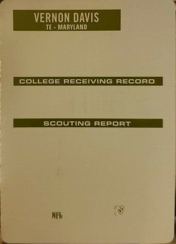 VERNON DAVIS 2006 Topps Draft Picks & Prospects PRINTING PLATE SP 1/1 of 1 49ers