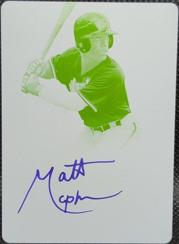 MATT McPHEARSON 2013 Bowman Sterling RC AUTO PRINTING PLATE #1/1 Diamondbacks of