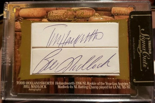 James LONEY Bill MADLOCK Todd HOLLANDSWORTH 2012 Signa Cuts TRIPLE Cut AUTO #/25