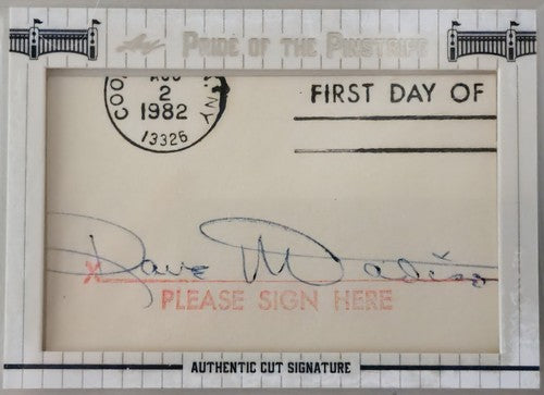 DAVE MADISON 2013 Leaf Pride Of The Pinstripe CUT AUTO #1/4 Yankees BGS Beckett