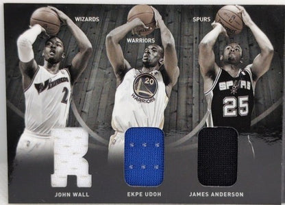 John WALL Ekpe UDOH Jordan CRAWFORD ALDRICH + 2011-12 Preferred 6 Jersey BOOKLET