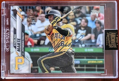 STARLING MARTE 2021 Topps Archives Signature Series 2020 AUTO #/67 Pirates Mets