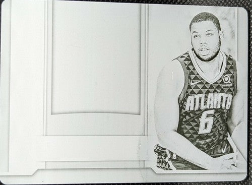 OMARI SPELLMAN 2018-19 Panini National Treasures PRINTING PLATE 1/1 Hawks One of