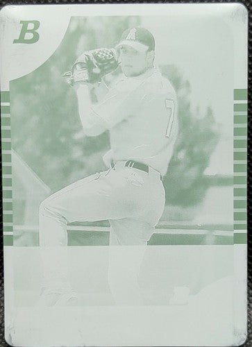 TOMMY MENDOZA 2005 Bowman Draft Picks & Prospects RC PRINTING PLATE #1/1 Angels