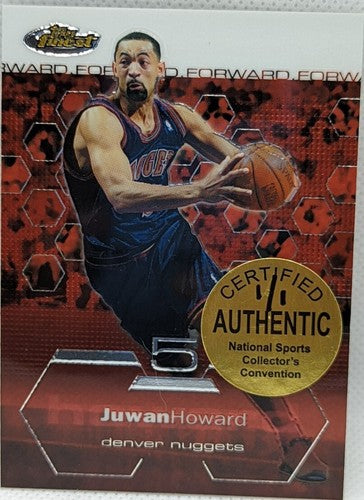 JUWAN HOWARD 2002-03 Topps Finest National Sports Convention NSCC SP 1/1 Nuggets