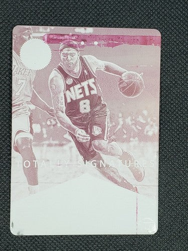 DERON WILLIAMS 2012-13 Panini Totally Certified PRINTING PLATE #1/1 Nets One of