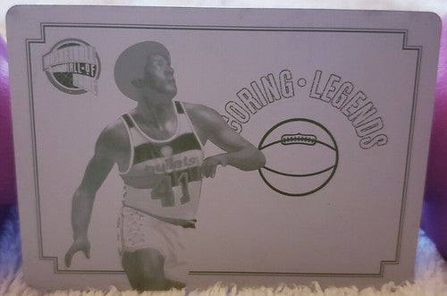 WES UNSELD 2009-10 Panini Hall of Fame PRINTING PLATE SP #1/1 Bullets HoF One of