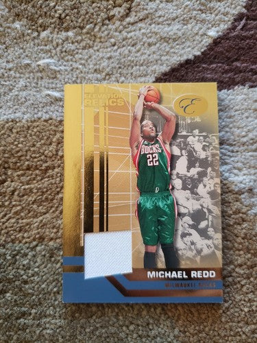 MICHAEL REDD 2007-08 Bowman Elevation Game Used Worn JERSEY Blue SP #15/79 Bucks