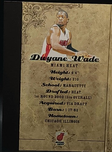DWYANE WADE 2008-09 Topps NBA All-Star Game Mystery MINI & BOOKLET SP #/999 Heat