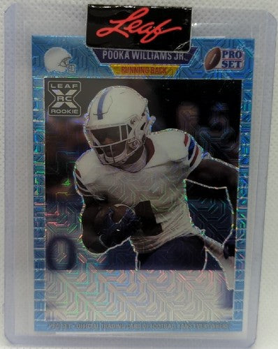 POOKA WILLIAMS JR. 2021 Leaf Pro Set Pre-Production PROOF #1/1 Bengals Kansas of