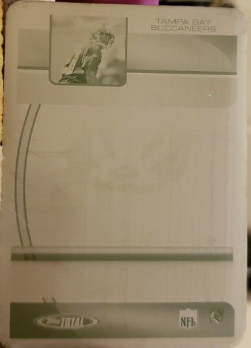 DONTE NICHOLSON 2005 Topps Total PRINTING PLATE Back SP #1/1 of 1 Buccaneers RC
