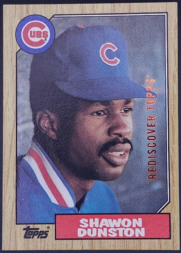SHAWON DUNSTON 2017 Topps Rediscover SP BUYBACK Bronze 1987 Chicago Cubs #346