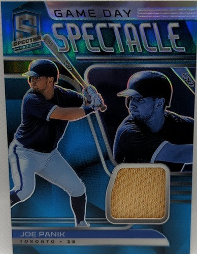 JOE PANIK 2021 Panini Spectra Game Worn JERSEY Dirty Patch #/50 Blue Jays Giants
