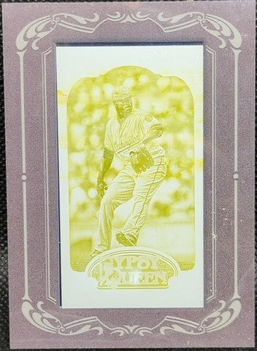 EDWIN JACKSON 2012 Topps Gypsy Queen Mini PRINTING PLATE SP 1/1 Nationals One of