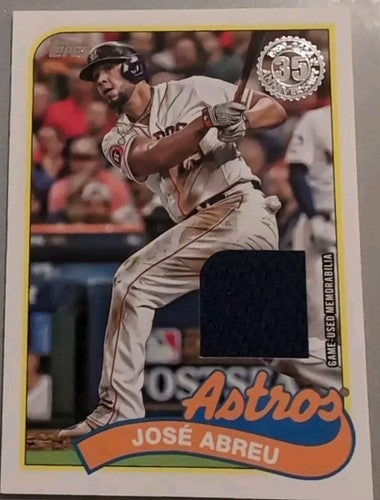 JOSE ABREU 2024 Topps Series 2 1989 35th Anniversary Relic Game-Used JERSEY SP