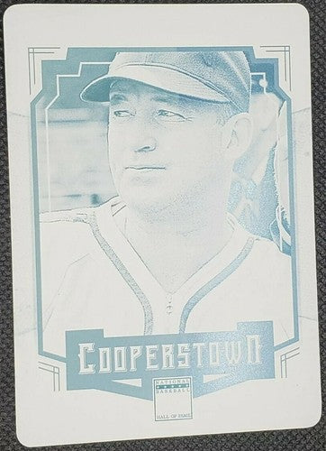 GABBY HARTNETT 2015 Panini Cooperstown PRINTING PLATE SP 1/1 Chicago Cubs One of