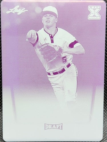 HAYDEN CANTRELLE 2020 Leaf Draft Retail XRC RC PRINTING PLATE #1/1 Giants One of