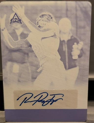 REGGIE ROBERSON JR. 2021 Leaf Memories 1991 AUTO PRINTING PLATE #1/1 Titans SMU