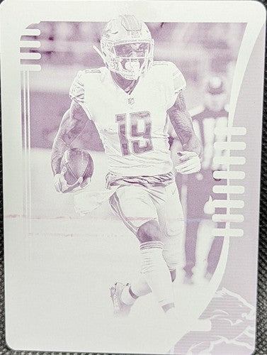 KENNY GOLLADAY 2019 Panini Absolute PRINTING PLATE SP #1/1 Lions Giants One of