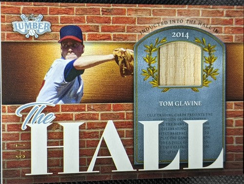 TOM GLAVINE 2022 Leaf Lumber Game Used BAT PATCH Relic PLATINUM #3/7 Braves Mets
