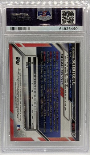 VLADIMIR GUERRERO JR 2016 Topps Bowman Prospects 1st RC Graded PSA 8 Near Mint
