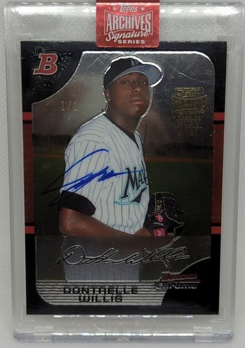 DONTRELLE WILLIS 2023 Topps Archives 2005 Bowman Chrome AUTO SP #1/1 Marlins of