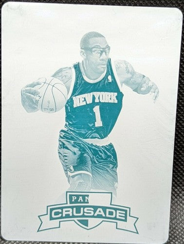 AMARE STOUDEMIRE 2012-13 Panini Crusade PRINTING PLATE SP #1/1 Knicks Suns Heat