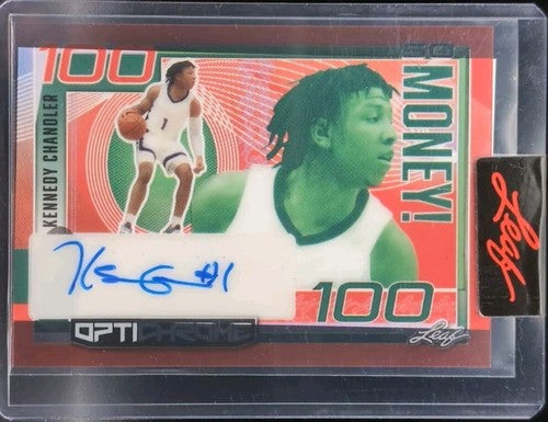 KENNEDY CHANDLER 2022-23 Leaf Optichrome So Money! RC PROOF AUTO #1/1 Grizzlies