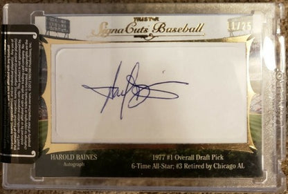 Harold BAINES Floyd BANNISTER 2012 Tristar SignaCuts DUAL AUTO SP #/25 White Sox