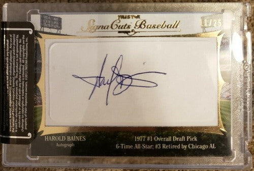 Harold BAINES Floyd BANNISTER 2012 Tristar SignaCuts DUAL AUTO SP #/25 White Sox