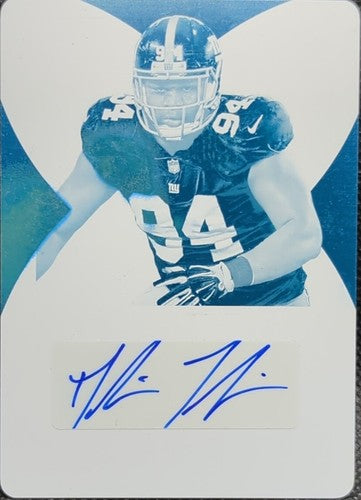 DALVIN TOMLINSON 2017 Panini Limited RC AUTO PRINTING PLATE SP 1/1 Giants One of