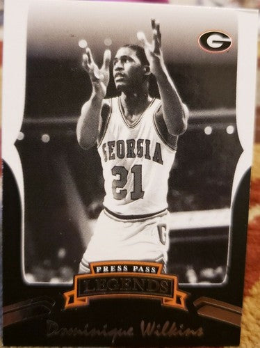 DOMINIQUE WILKINS 2006-07 Press Pass Legends Rare Color Photo SP Variation Hawks
