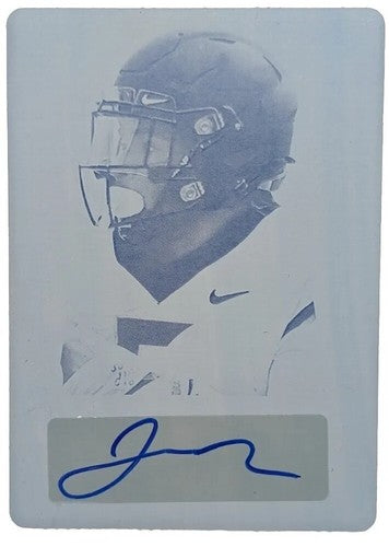 JAQUARII ROBERSON 2022 Leaf Flash Portrait RC AUTO PRINTING PLATE SP 1/1 Cowboys