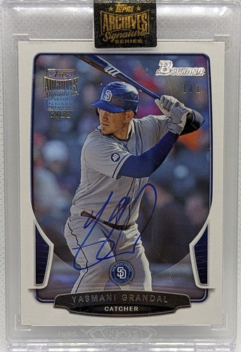 YASMANI GRANDAL 2022 Topps Archives 2013 Bowman AUTO SP #1/1 Padres White Sox of
