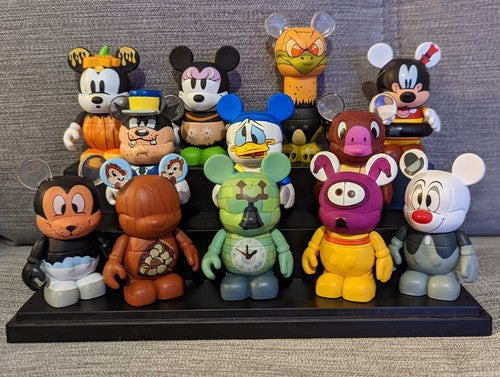 2010 3" Have A Laugh Vinylmation SET 12 Conducter Pete Chaser Cards Disney World