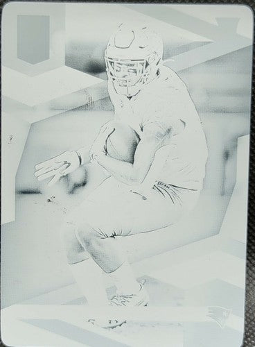 DEVIN ASIASI 2020 Panini Donruss Elite RC PRINTING PLATE SP #1/1 Patriots One of