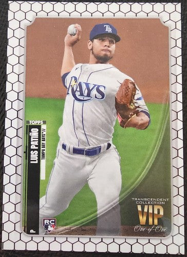 LUIS PATINO 2021 Topps Transcendent VIP PARTY RC Honeycomb SP 1/1 Rays Padres of
