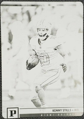 KENNY STILLS 2018 Panini Plates & Patches PRINTING PLATE SP #1/1 Dolphins One of