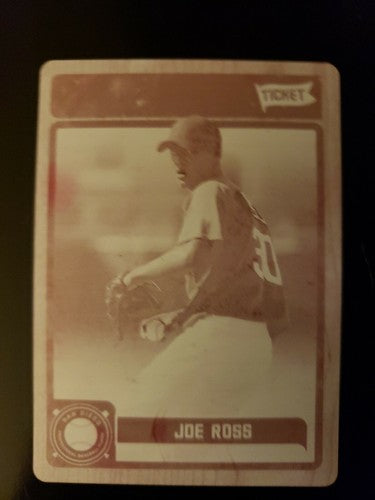 JOE ROSS 2011 Playoff Contenders Rookie PRINTING PLATE 1/1 of 1 Padres Nationals