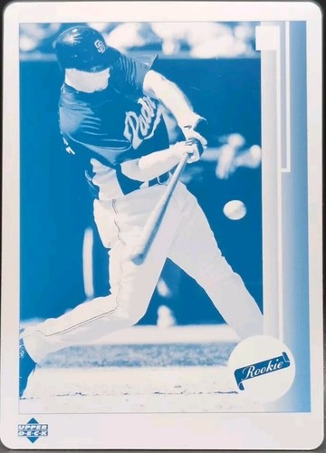 KEVIN KOUZMANOFF 2007 MLB UD Series 2 1989 RC Reprint PRINTING PLATE #1/1 Padres