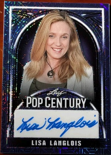LISA LANGLOIS 2024 Leaf Pop Century AUTO BLUE MOJO SP #1/1 Class Of 1984 Phobia